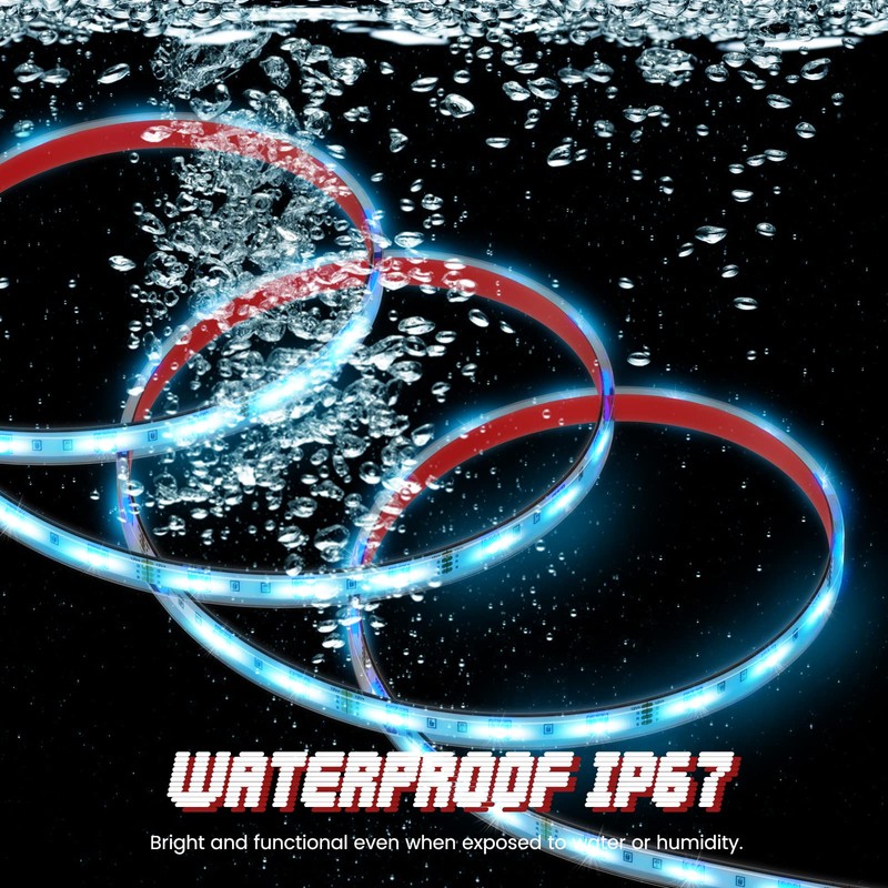 MYPLUS 15ft LED Boat Lights Strip with Bluetooth Control, Waterproof