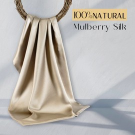 ZIMASILK 100% Mulberry Silk Pillowcase for Hair and Skin, with Hidden Zipper, Both Sides 19 Momme Pure Silk, 1pc(Queen 20''x30'',Taupe)