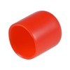 sourcing map Rubber End Caps 15 mm ID Vinyl Round