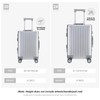 YYW 100% Aluminium Alloy Suitcase, 20 Inch Carry On Suitcase