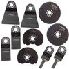 Multi-Tool Power Tool Assorted Saw Blade Attachment Set - 10