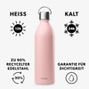 Qwetch - Drinking Bottle 1 L Stainless Steel Pastel Pink