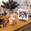 Christmas Decor Rustic Xmas Wooden Desk Decor Funny Seasonal Winter