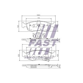 FAST FT29042 Brake Pads