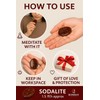 Garnet Worry Stone – Natural Polished Thumb Palm Stone for