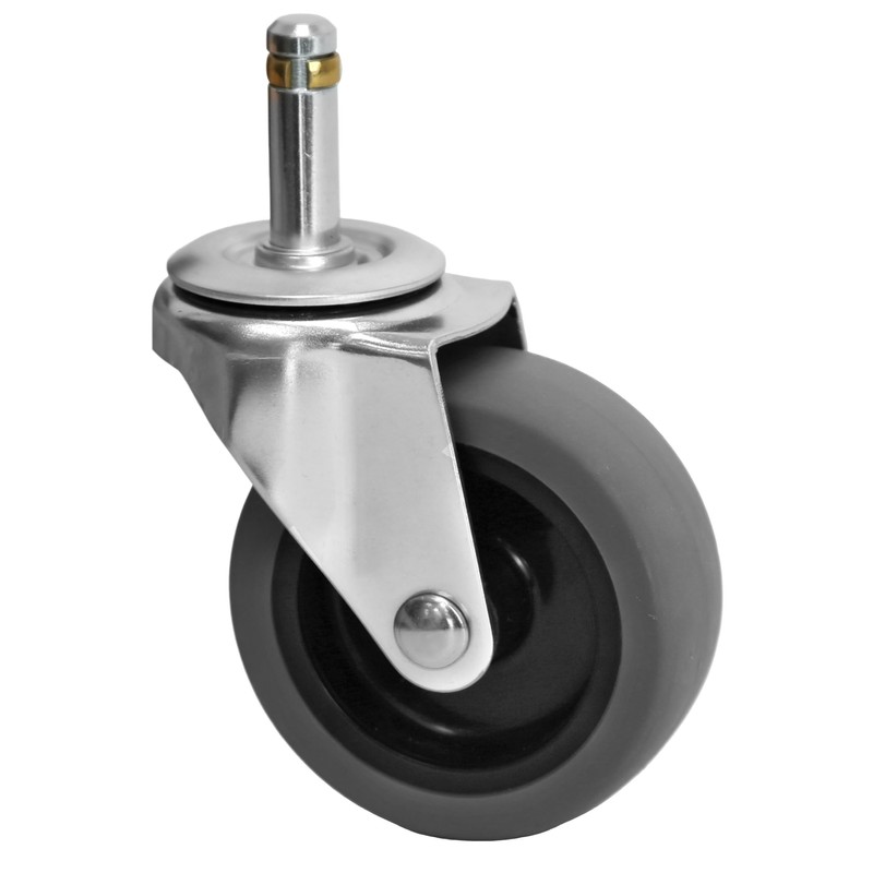 MySit 3 Inch Rubbermaid Cart Caster Replacement Wheels, Swivel Stem