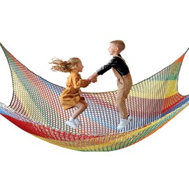 KAERYHET Climbing Net for Kids Double Layers Playground Safety Net Polyester Climbing Cargo Net Rope Bridge Nets for Treehouse Backyard Monkey Bars
