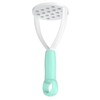 Green Manual Silicone Potato Masher,Mini Potato Masher Fruit and Vegetable