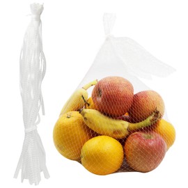 100Pcs 24’’ Reusable Produce Bags, Onion Fruits Net Bags and Seafood Boil Bags for Crab Clam Crawfish, Mesh Storage Bags for Grocery Shopping Storage of Fruits Vegetable Seafood & Garden Produce
