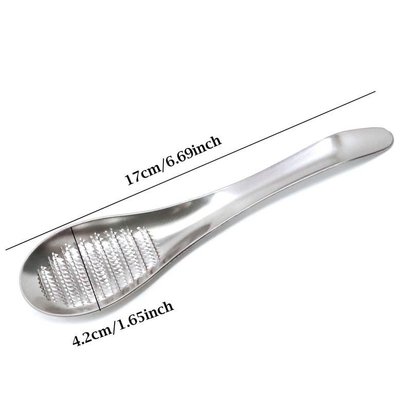 Honbay 1PCS Stainless Steel Garlic Ginger Fruits Root Vegetable Grater