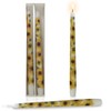 Sunflower Taper Candles Candlesticks 10 Inch Handmade 2pcs Yellow Dripless