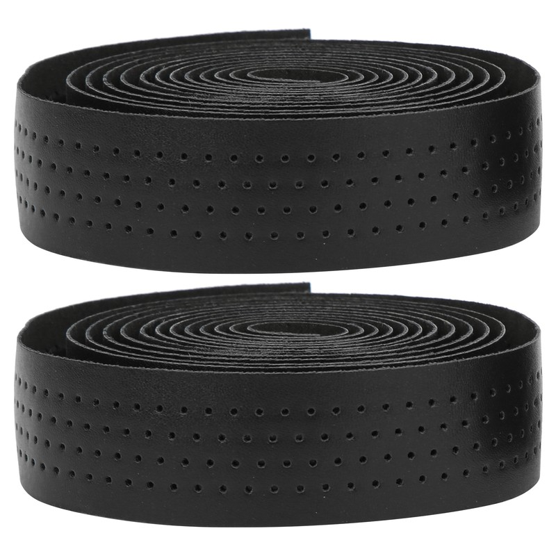 2Pcs Cycling PU Leather EVA Handlebar Belt Road Bike AntiSlip