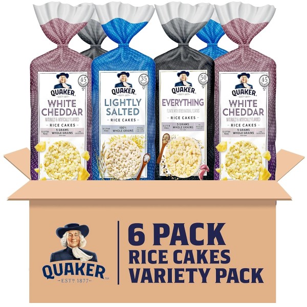 Quaker Large Rice Cakes, 3 Flavor Topper Variety Pack, Pack