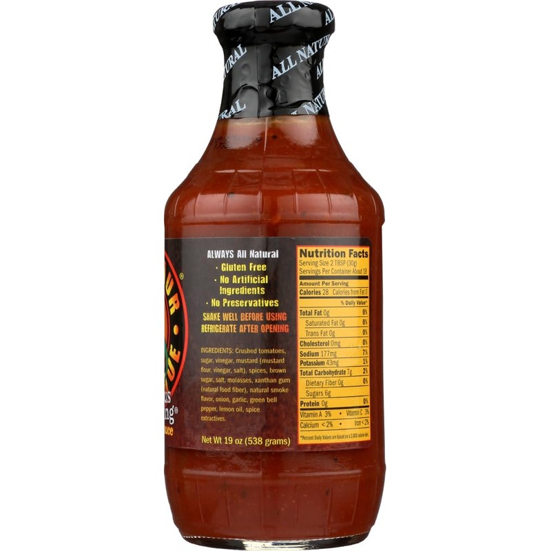 Dinosaur Bar-B-Que Sensuous Slathering BBQ Sauce 19oz (2 Pack) -