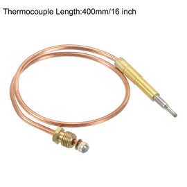 MECCANIXITY 750mv Thermopile Gas Fireplaces Thermocouple M9 for Frying Furnace Generator Gas Fryer Stove Oven Water Heater Replacement Parts 16"