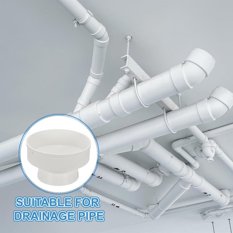 PATIKIL 10" to 6" Duct Reducer, PVC Pipe Increaser Adapter