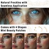 20 Pcs Gold Glitter Freckles Face Tattoo, Glitter Freckles Makeup