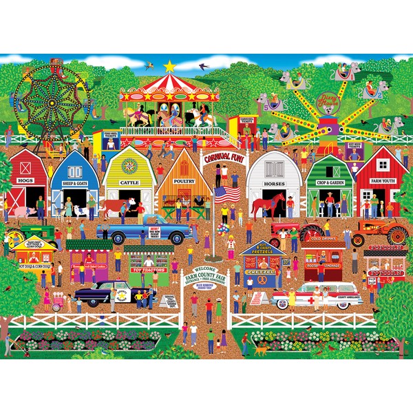 CRA-Z-Art - RoseArt - Home Country - Farm County Fair - 1000 Piece Jigsaw Puzzle