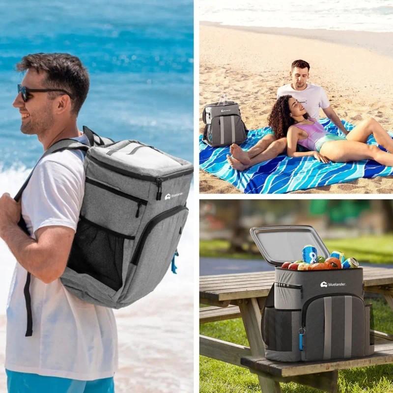 Mochila Hielera Térmica Aislada Portatil 27 Lt Frio Caliente