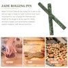 Alipis Marble Rolling Pin 2pcs Natural Jade Stone Rolling Pins