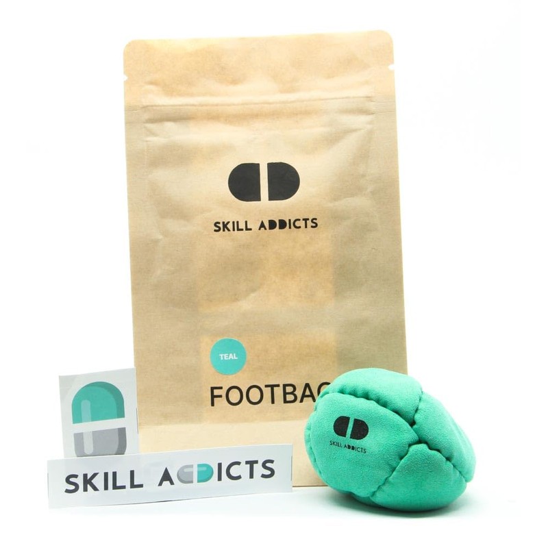 Skill Addicts Footbag - Dark Turquoise (Freestyle Foot Bag for