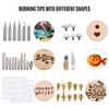 39 Pieces Wood Burning Tool Kit Pyrography Pen Adjustable Temperature