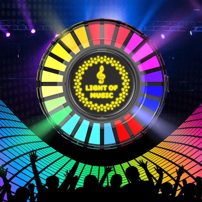 RGB Sound Pickup Light Round Colorful with Fragrance Aroma Diffuser