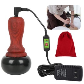 Coowkooalla Hot Stones for Massage,Electric Body Massager with Temperature Adjustment,Natural Bian Stone Gua Sha Scraping Massager for Home SPA,Effective Care for The Whole Body