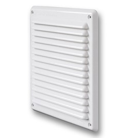 First Plast Grille A Visser with fly screen 204 x 230 blanc-pass Air 180 CM2