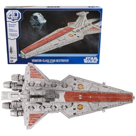 4D Build Star Wars Deluxe Venator-Class Star Destroyer 3D Model Kit, Star Wars Gifts, Star Wars Toys, Star Wars Fans & Collectors, Adults & Teens 12+