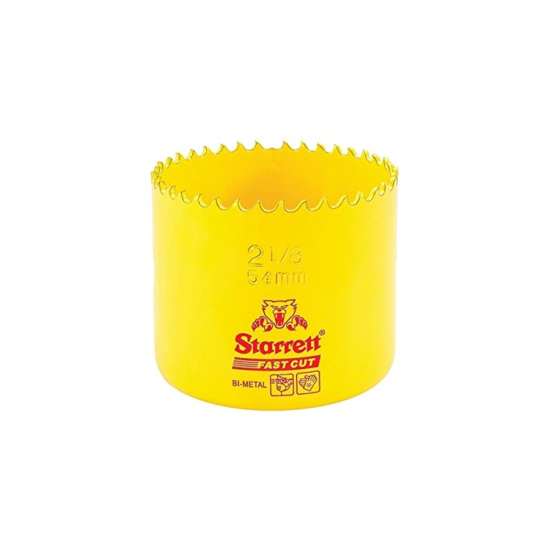 Starrett 63 FCH054 Core Drill (54 mm) Yellow