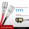 Nilight LED Light Bar Wiring Harness Kit Motorcycle Handlebar Push