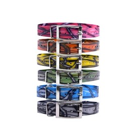 Standard 1" Replacement Dog Collar Straps for Garmin TT10, TT15/TT15X, T5/T5X, and DC50 (Orange Camo)