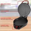 Brentwood TS-124R 12-Inch Non-Stick Pizza Maker and Grill with Timer,
