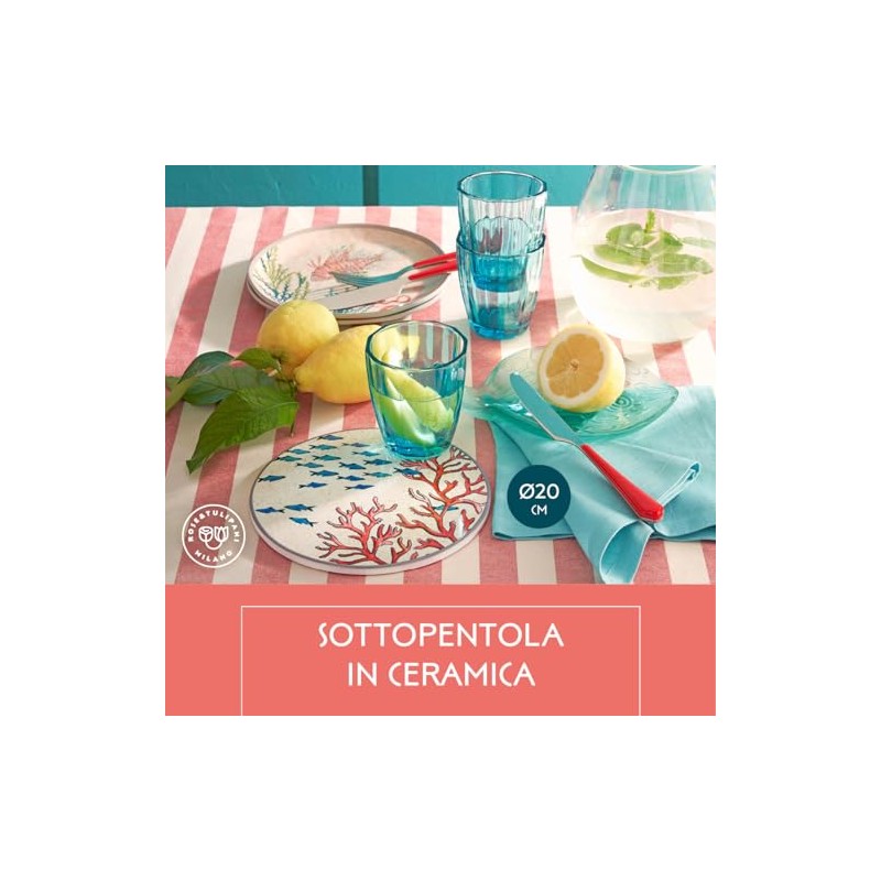 Rose & TULIPANI Corallo Sea Life Trivet
