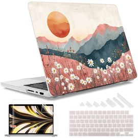 May Chen Case for M4 MacBook Pro 16 inch A3403 Max A3186, M3 A2991 M2 A2780 M1 A2485 Pro Max 2024 2023 2022 2021 Release, Plastic Hard Shell Case with Screen Pretector&Keyboard Cover, Mountains