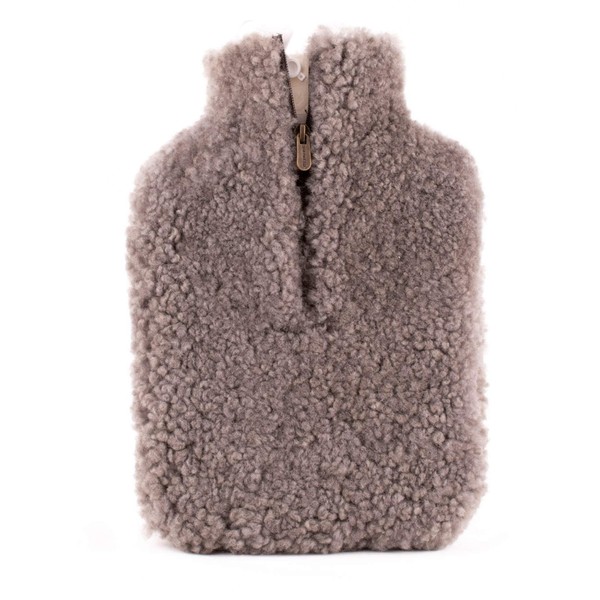 Shepherd of Sweden | Kerri Genuine Sheepskin Luxurious Hot Water Bottle Cover | Large W:22cm x H:34cm | Stone