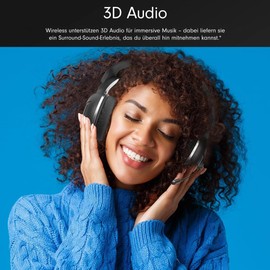 Wantek Bluetooth Headset with Mic 3D Audio Sound Wireless Headphone for PC/Phone