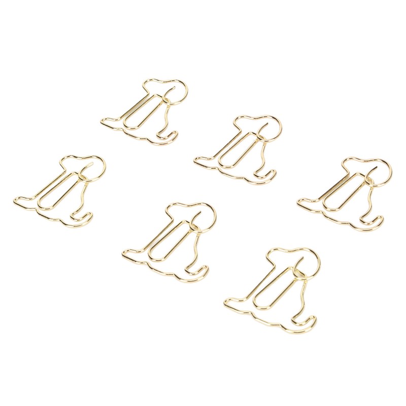 100pcs Dog Shape Paper Clips Improved Slip Resistance Rust Proof