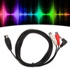 DIN 5Pin Male to 2 RCA Female and 3.5mm Cable