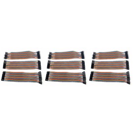 jojofuny 9pcs Pin Male to Female Breadboard Jumper Wires Multicolored Ribbon Cables for Easy Connections and Prototyping