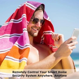 AGSHome 8 PCS WiFi Door Alarm System Wireless DIY Smart Home Security System APP