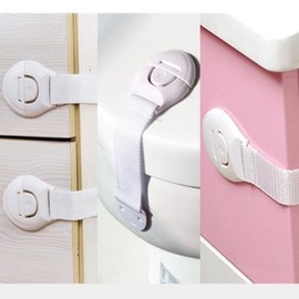 Door opening prevention locking belt Drawer door safety lock locking band Random delivery 9ea
