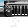 SQQP Grille Grill Insert+Headlight Turn Light Cover Compatible with 2018-2023