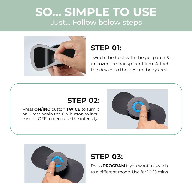 nooro Whole Body Massager – Wireless, Hands-Free Device with Adjustable