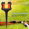 3Pcs Garden Hose Guide Spike, Hose Guide Stake Hose Roller