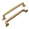khtumeware 2 Pack 6-1/4 Inch Kitchen Cabinet Handles Brushed Brass
