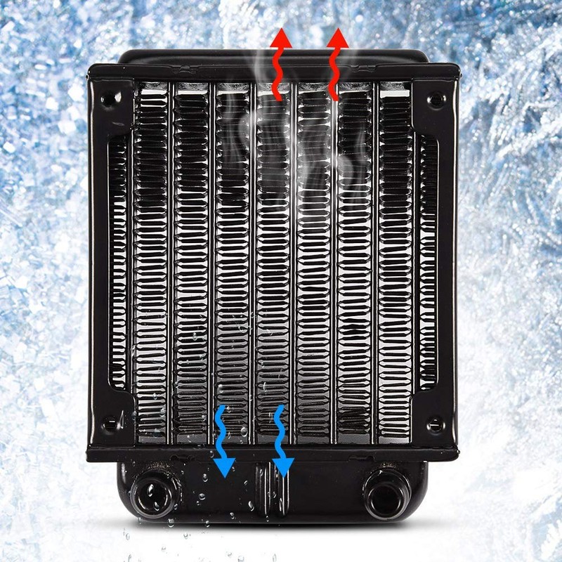 PC Water Cooling Cooler, 8 Tube Aluminum Heat Exchanger for