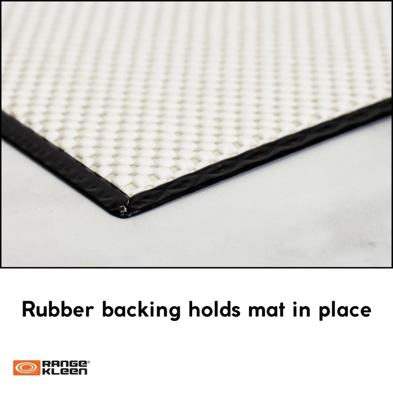 Range Kleen Stove Mats/Countertop Protector Mats in Matte Black (Set