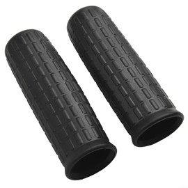 Cloudpower 2 Pack Rubber Wheelbarrow Handles, Easy Installation, Non-Slip Handles, Wheelbarrow, Non-Slip Handle Cover, Round Tubes, Black Replacement Handles (122 x 32mm)